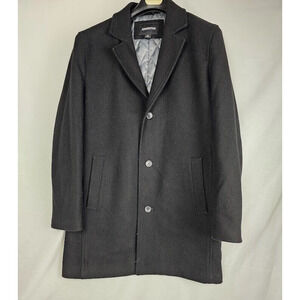 Vintage? Mens 100% Wool Blend London Fog 3 Button Coat MEDIUM Black